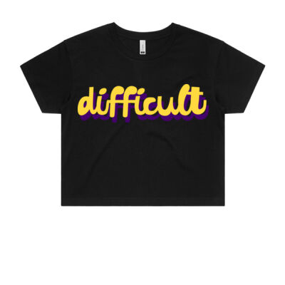 difficult - Women's Crop Top Thumbnail